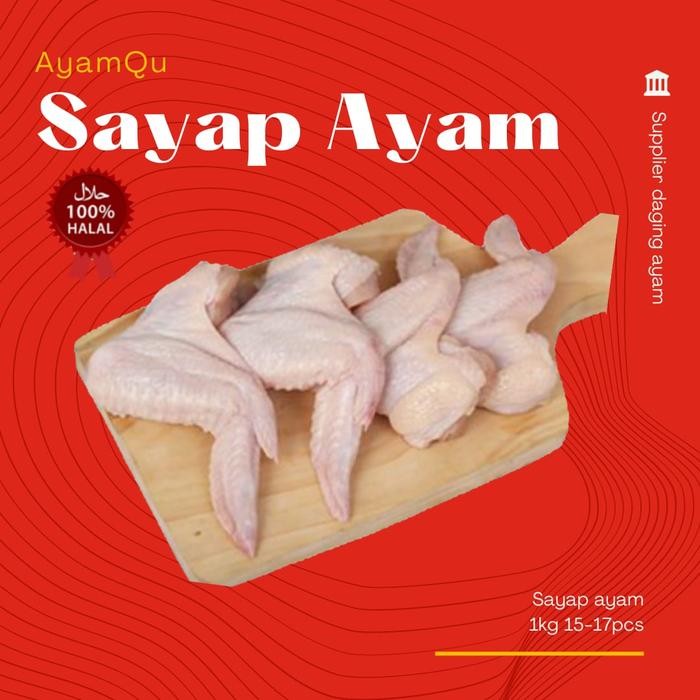 

Pilihan- Wings / Sayap Ayam Bersih Berat 1Kg Isi 11 - 14Pcs
