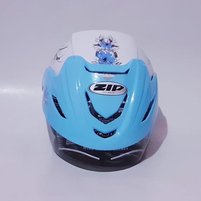 Pilihan- Helm Sni Dewasa Half Face Helm Sni Wanita Open Face Motif Kupu 2 Tone Dan 1 Tone