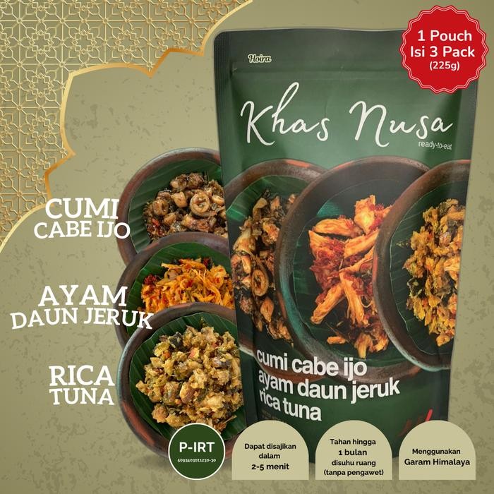

ORIGINAL Ayam Tuna Cumi 225g Lauk / Makanan Kemasan Instan Siap Saji Tahan Lama Pedas Sehat - Khas