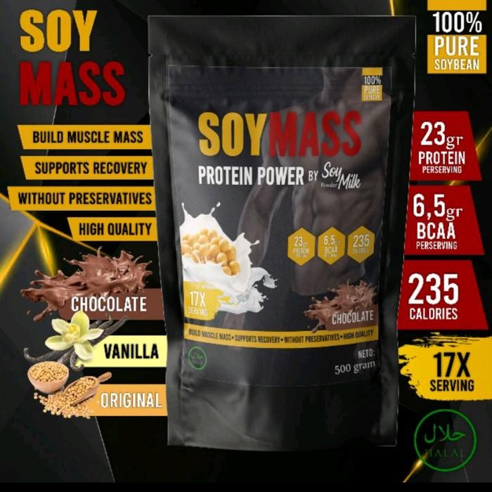 Susu Kedelai Bubuk Tinggi Protein SOYMASS Whey Protein