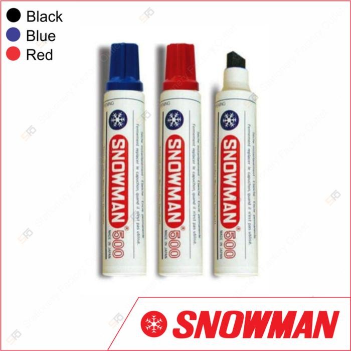 

New Spidol Permanent tidak bisa hapus Snowman Jumbo 500 harga promo