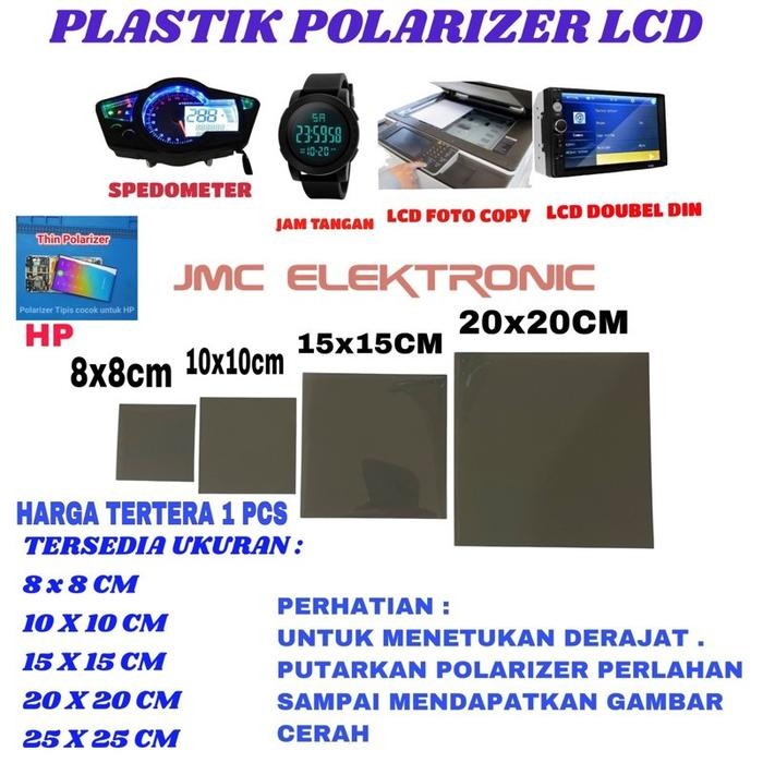 

New POLARIS POLARIZER 8x8 cm 10x10 cm 15x15 cm 20x20 cm POLARISER SPEDOMETER , HP , JAM TANGAN LCD