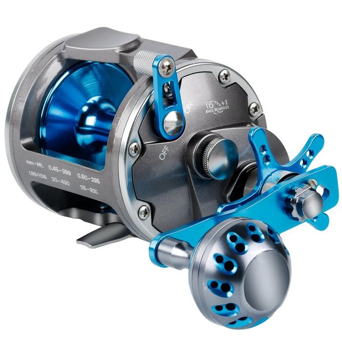 Sougayilang Reel Pancing Air Asin Cast Drum Trolling Reel Full Metal Marine Saltwater Reel Reel Laut