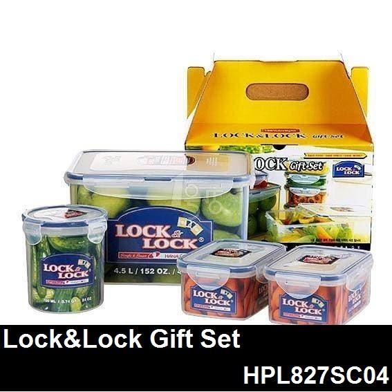 Lock and Lock Gift Set Isi 4 pcs HPL827SC04