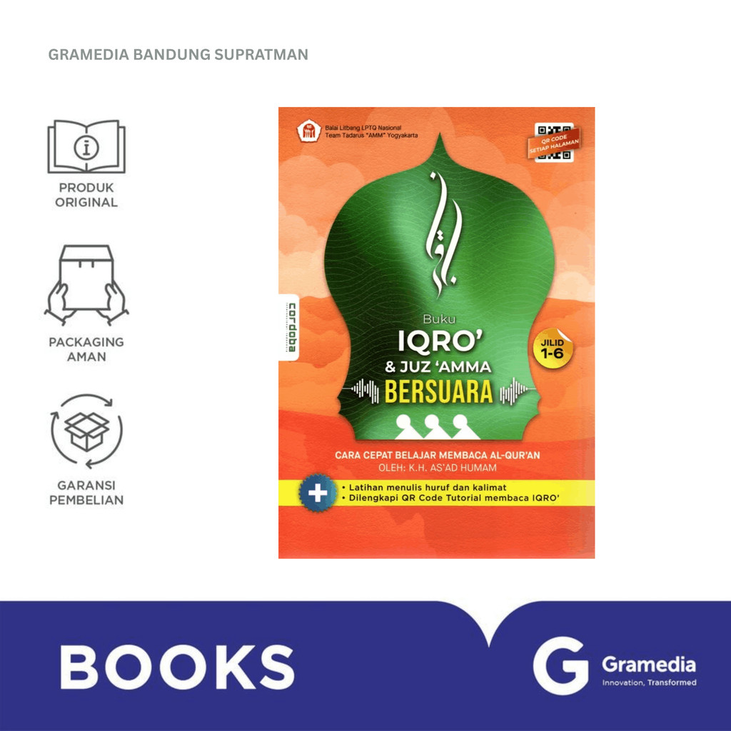 Gramedia Bandung Supratman | CORDOBA IQRO DAN JUZ AMMA BERSUARA | Buku Religion & Spiritual Islam | 