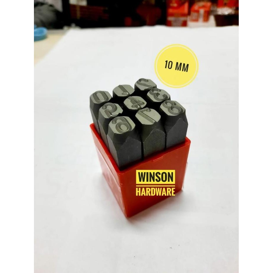 

Bisa Spk! Alat Ketok Angka Nomor 10Mm Zeki - Number Stamp Punch Set 10 Mm