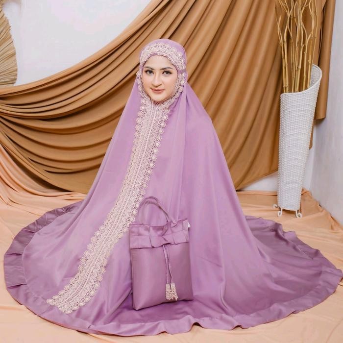 Mukena Raline Renda Mewah by zena