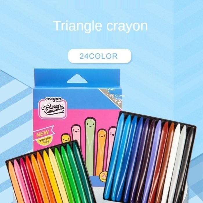 

Melayani Faktur Pajak! Crayon Triangular Non Tonic Waterproof Isi 24 Pcs