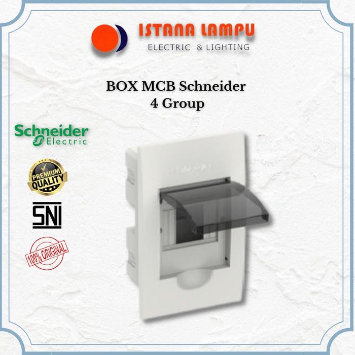 box mcb schneider 4 group