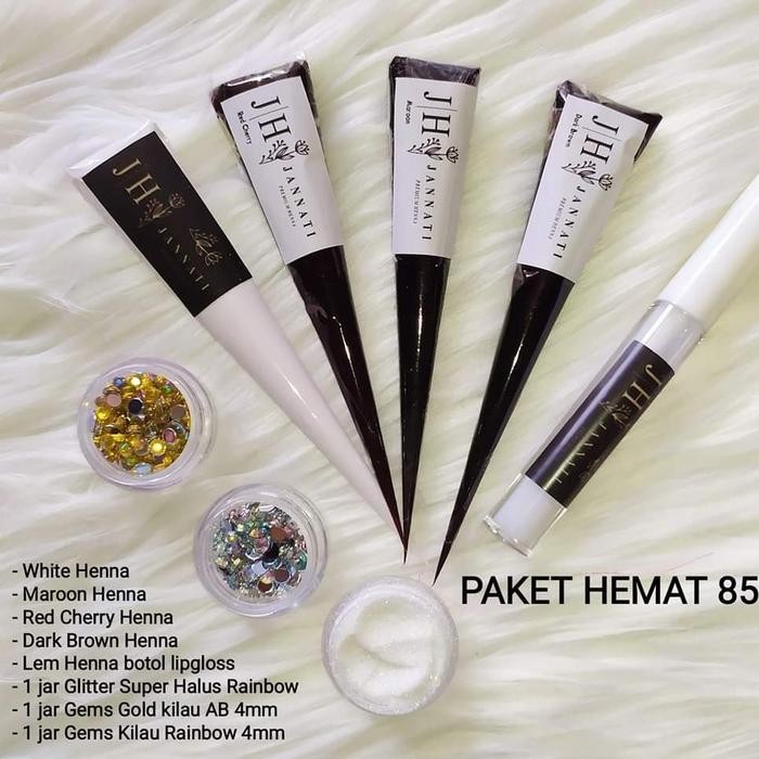 Pilihan- Paket Hemat Jannati Henna Paket Komplit Henna Untuk Henna Art Pemula