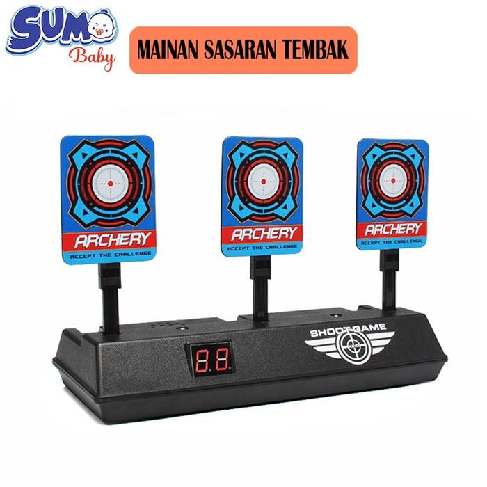 Mainan Sasaran Tembak Papan Target Peluru Skor Otomatis Mesin Target Digital