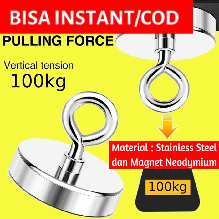 

New Strong Neodymium Magnet Model Bulat 48mm 50-100KG - TN6