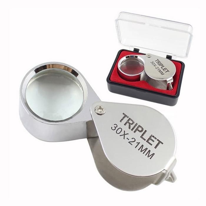 New microscope mini / microscope stainless steel Triplet lens loupe