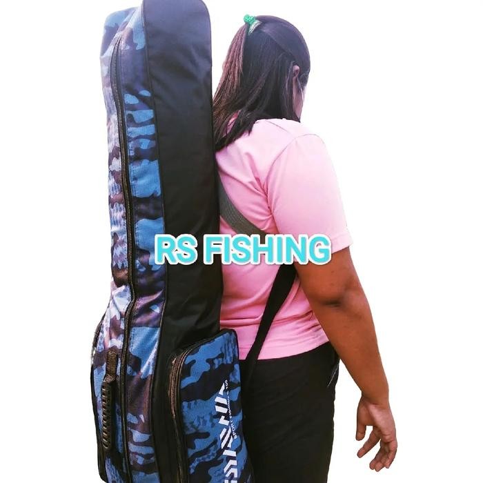 ORIGINAL Tas Pancing Jumbo Ransel Anti Bahan Polyester Muat 7 Joran Rell Ukuran 120 Cm tas olahraga