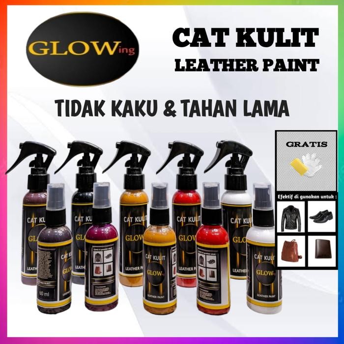 Ready Cat tas sepatu kulit karet sol Rubber Midsole Leather paint Glowing Repaint sepatu tas jaket