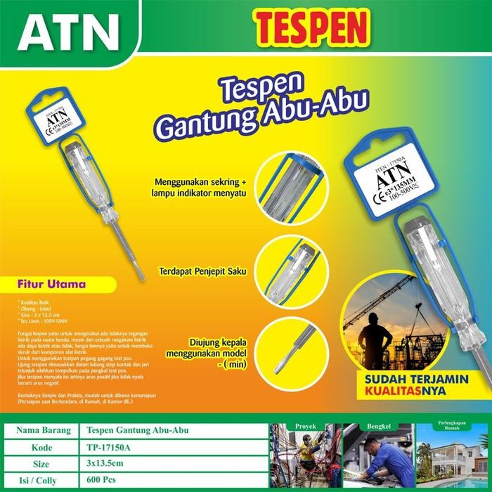 Tespen / Test Pen / Testpen / Tespen Listrik ATN 17150 BAGUS