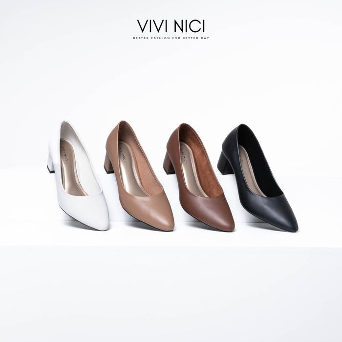 Pilihan- Vivi Nici - Kenici Pantofel Sepatu Wanita Hak 5 Cm Heels Shoes Wanita Heels Shoes High