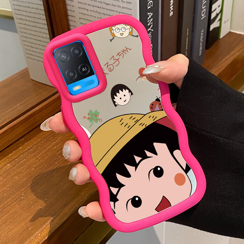 Casing Untuk OPPO A54 Case Casing karakter anime lucu Pola HP Cesing Macaron Kasing Mirror Silikon S