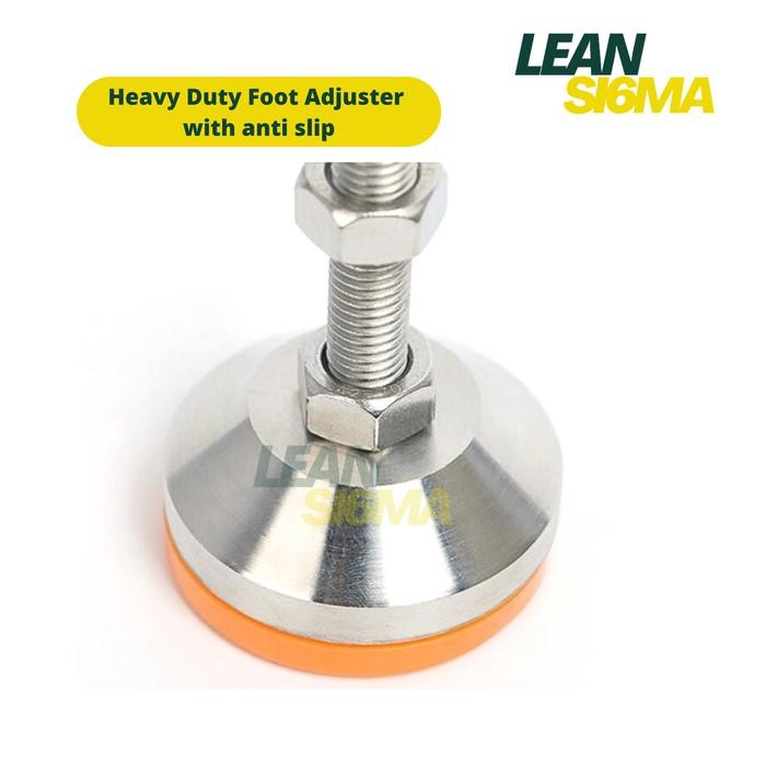 Heavy Duty Adjuster Foot with Anti Slip Kaki Meja Stainless Steel 304