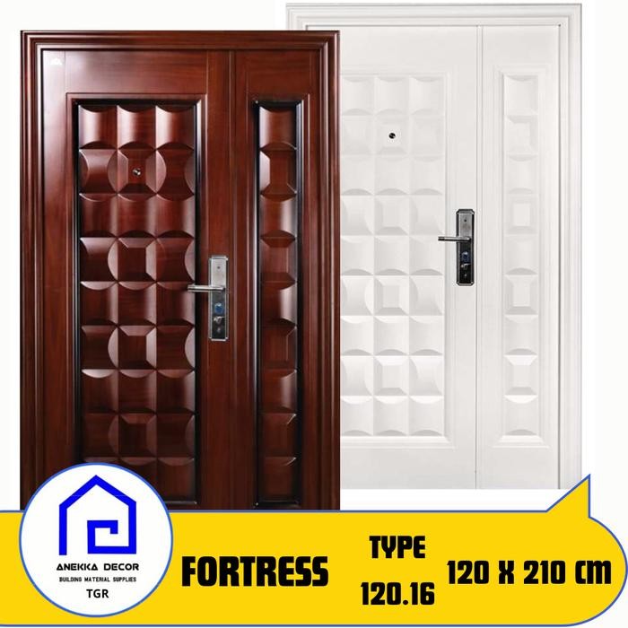 Pintu Utama Mom n Son / pintu besar kecil Baja JBS FORTRESS Type 120.16