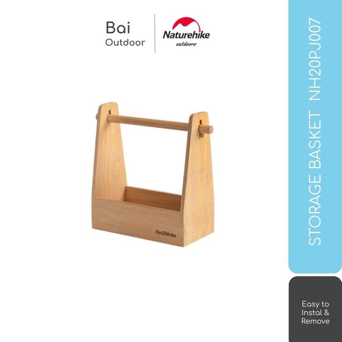 KERANJANG KAYU CAMPING / BBQ / MASAK / BUMBU NATUREHIKE NH20PJ007