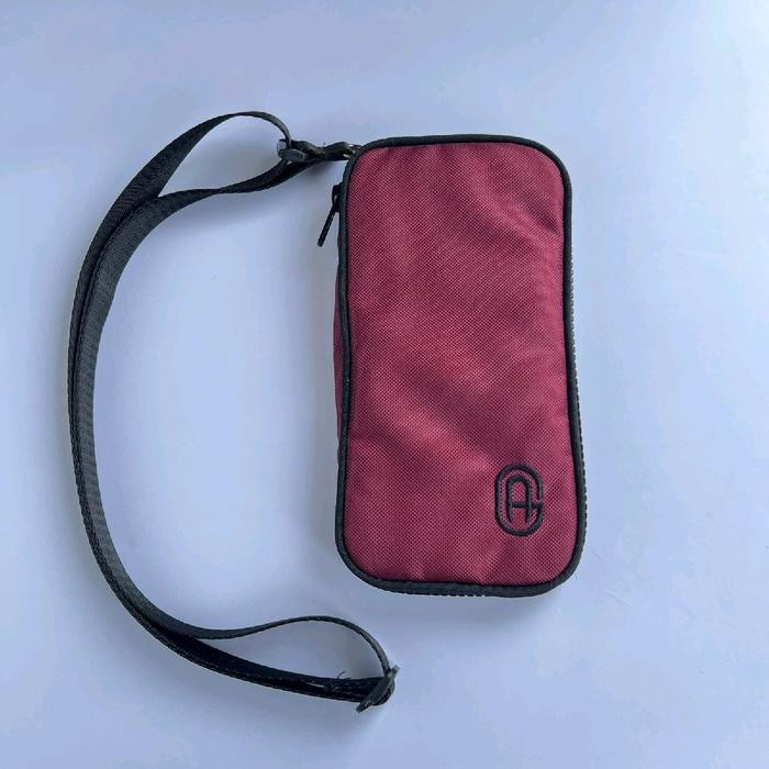 Tas Hanging Phone Wallet ABIEGO Gantung Kalung Leher Selempang HP Dompet Kartu Serbaguna Cowo Cewe