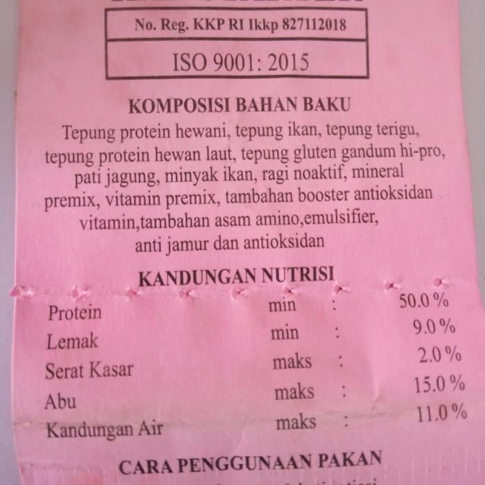 PELET KAE 20KG PELET IKAN KOI PAKAN IKAN KOI