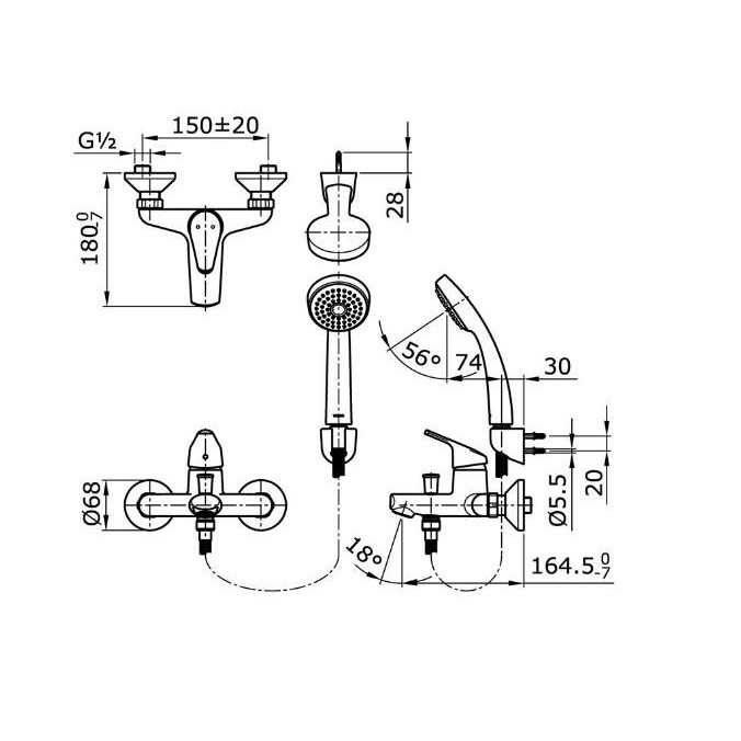 Unik Kran Mixer Set Toto Tx471Kea + Shower / Kran Panas Dingin Tx 471 Kea Terlariss 
