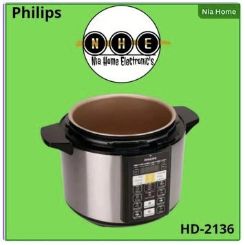 PHILIPS HD2136 ELECTRIC PRESSURE COOKER 5L PRESTO LISTRIK HD2136/65