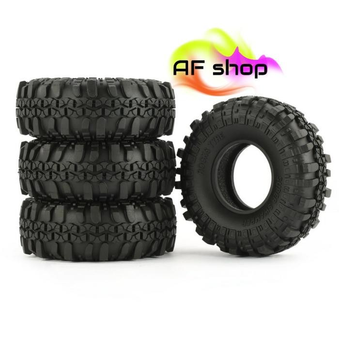 4Pcs AUSTAR AX-4020 1.9 Inch 110mm 1/10 Rock Crawler Tires for D90 SCX