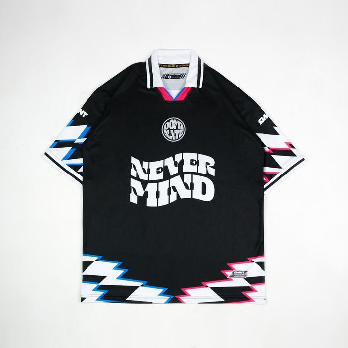 0k9y- Dmnt Jersey Vintage Retro Casual Nevermind Black