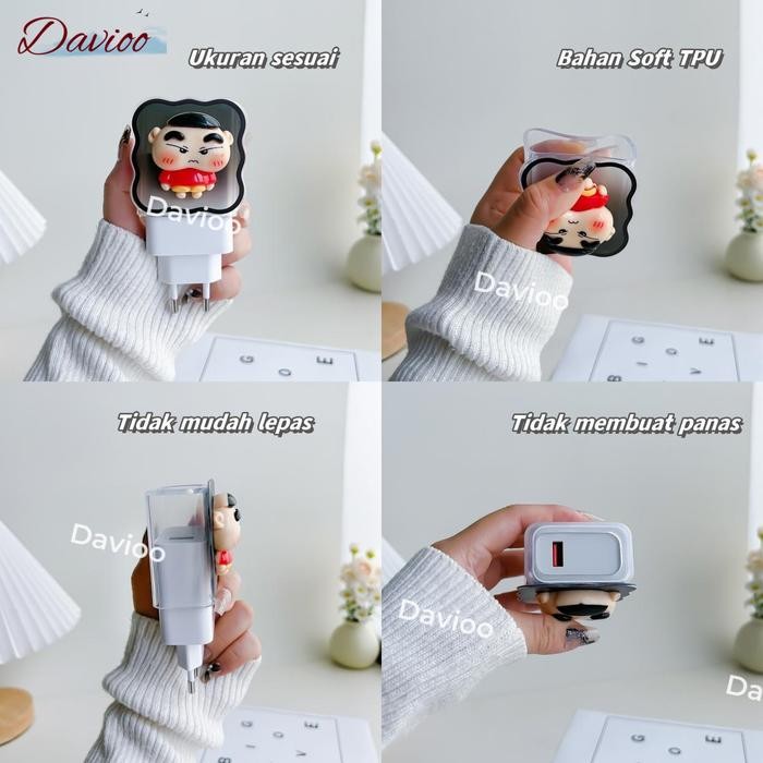 Pelindung Charger REDMI&XIAOMI&POCO 67W&90W Set 5 Item Pelindung Kepala Charger&Kabel Untuk Charger