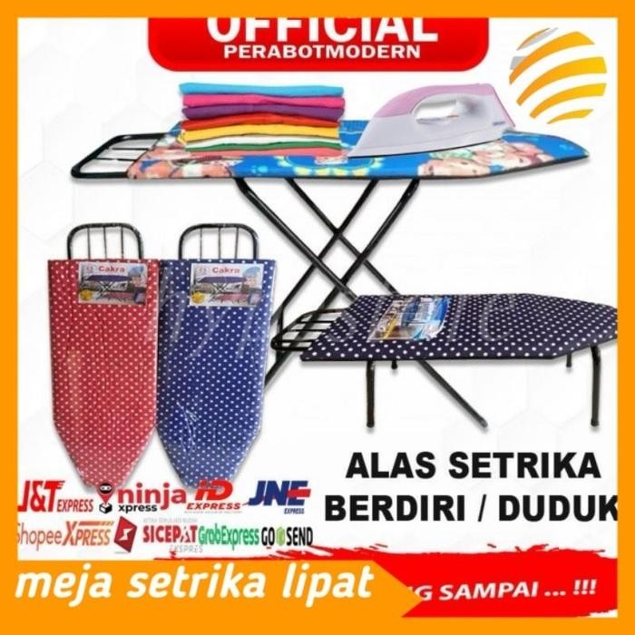 meja setrika lipat duduk jumbo alas setrika