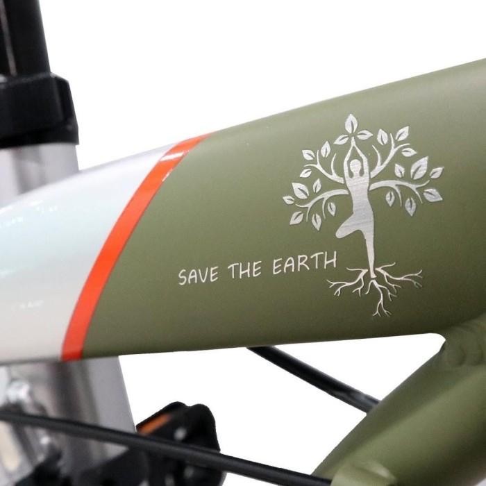 Sepeda Lipat Folding Bike 20 Element Ecosmo 10 X Sophia Latjuba