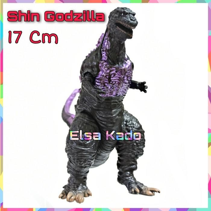Mainan Monster Action Figure Shin Godzilla Ungu Purple Medium Size