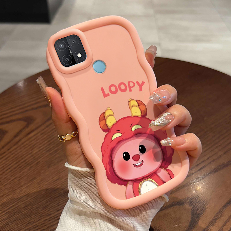 Casing HP Untuk OPPO A15 A15s A35 4G Case Kucing tikus warna pink ponsel Girls' favorites Kesing Ces