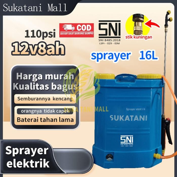 Sprayer Elektrik Sukatani-16 Sni Liter Alat Semprot Tanaman Pertanian