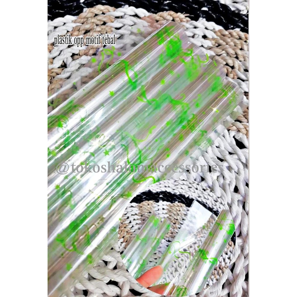 PLASTIK PARCEL MOTIF/BUNGA MOTIF TEBAL