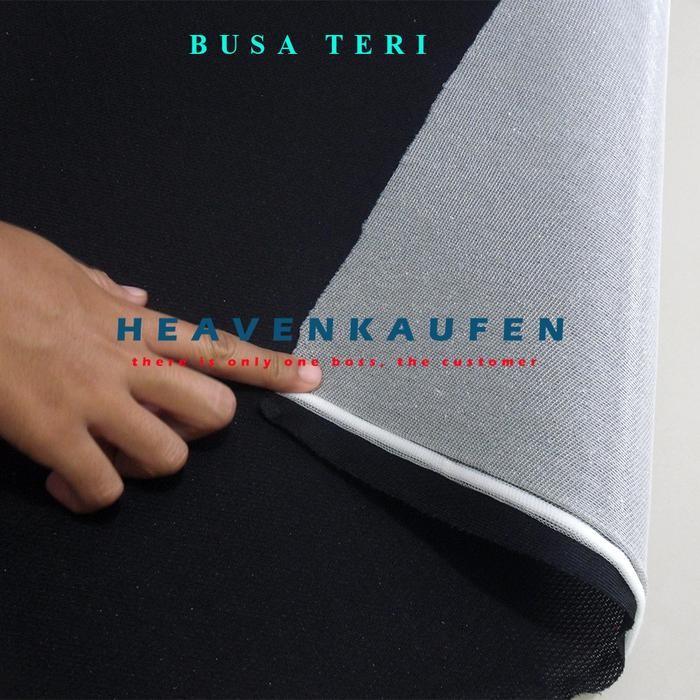 Kain Busa Teri Hitam Harga Per Meter Untuk Daleman Helm Sisi Punggungan Tas Dll