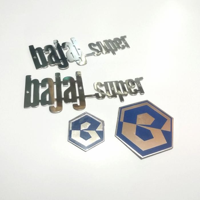 vespa emblem set vespa bajaj super crome