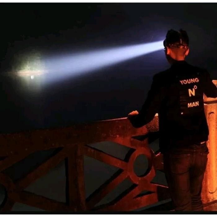 Senter Kepala 50Watt Led Cahaya Putih / Headlamp Super Terang Outdoor