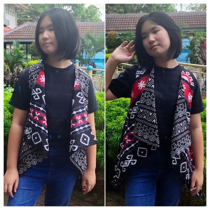 Effi Bolero Batik Rompi Bolak Balik
