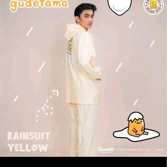(COD) Jas Hujan Elephant Brand Gudetama Series
