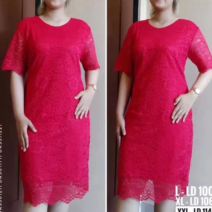 ASLI Dress Natal dress pendek kebaya Natal kebaya perta dress brokat Natal terbaru bahan adem kebaya