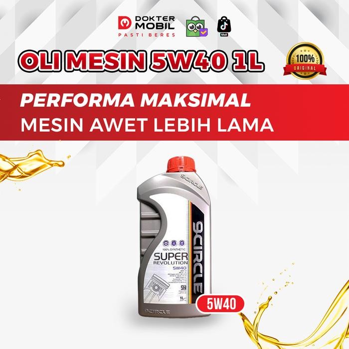 ys7r- Oli Mesin Mobil Terbaik 9 Circle Synthetic Engine Oil Wert Plus 1L 5W30 5W40 10W40