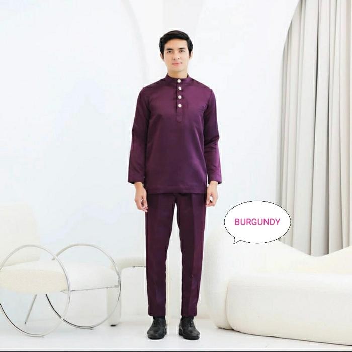 ORIGINAL NEW PART II Setelan Baju Melayu Pria Koko ATelok Belangak Couple Akad Nikah READY STOCK