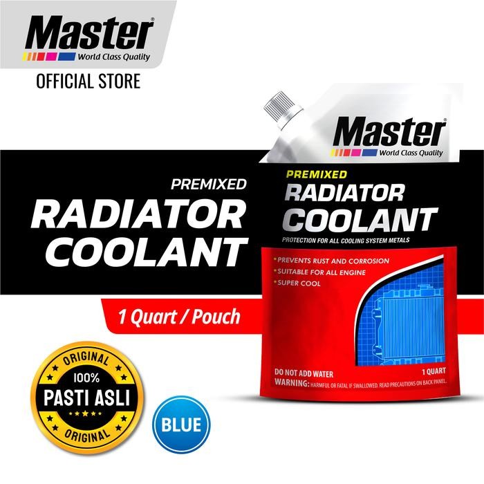 Master Radiator Coolant Premixed Pouch/ Refill 1 Quart Air Radiator Motor Mobil