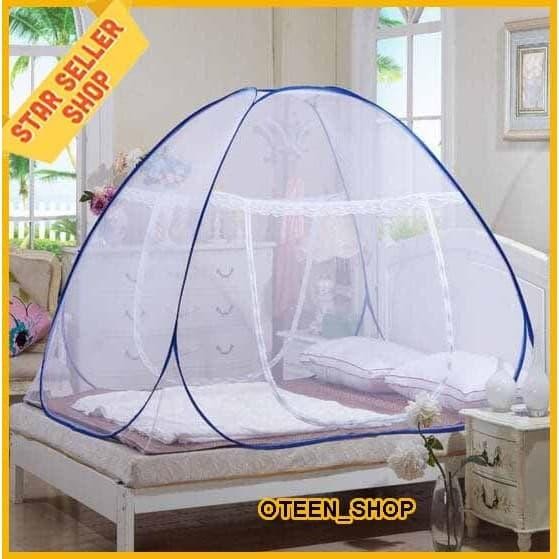 Kintakun - Kelambu Tempat Tidur Tenda 180 X 200Cm Klambu Portable Lipat Butterfly
