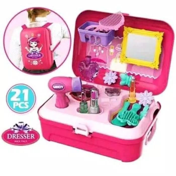 BISA GRAB MAINAN ALAT RIAS MAKE UP DRESSER BACK PACK - 8232