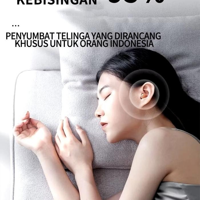 BERKUALITAS Penutup Telinga Anti Bising - Penutup Telinga Naik Pesawat - Peredam Suara tidur